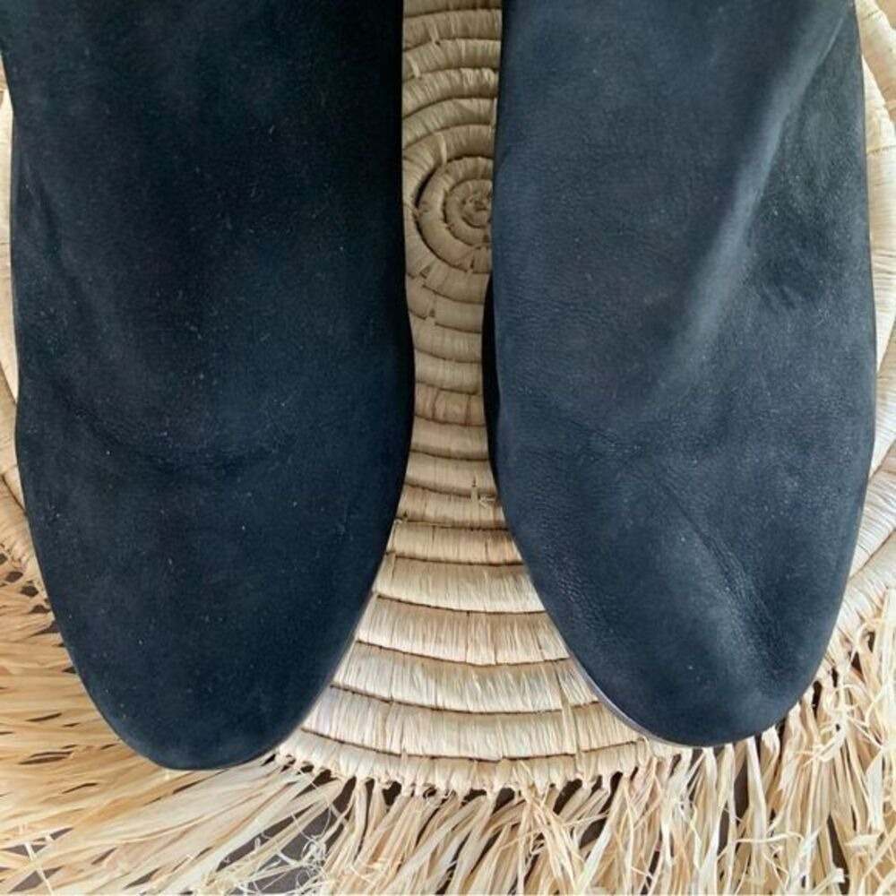 JACK ROGERS Women's Layla Black Suede Heeled Ankle Boots Size 11 - Picture 4 of 16